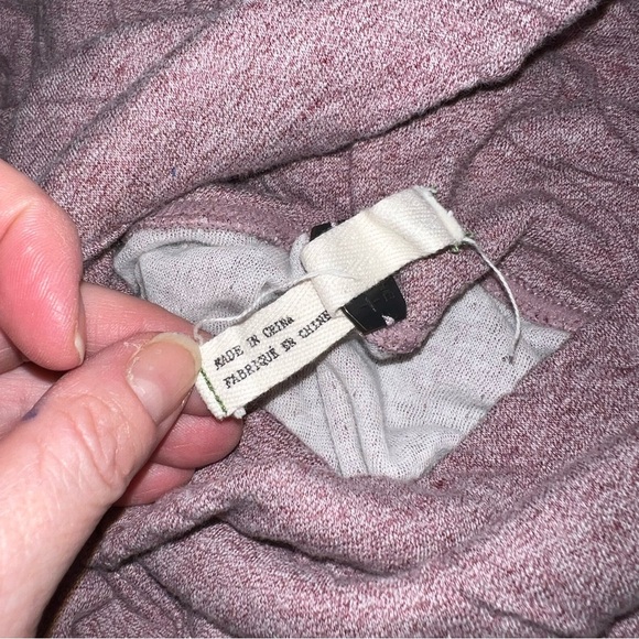 Free People/We the Free Lavender Slouchy Pocket Turtleneck Tunic Top Sz Small - Picture 8 of 10